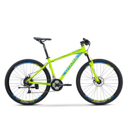欧亚马 /OYAMA 21速27.5寸山地自行车禧马诺双碟刹变速 自由2.3 17寸绿蓝 *3件