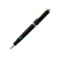 百利金（Pelikan） 万年笔钢笔 M80018K金笔尖 商务书写墨水笔签名钢笔 黑色 EF