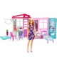 芭比 Barbie 女孩玩具 畅销爆款新品 芭比娃娃之新闪亮度假屋  FXG55