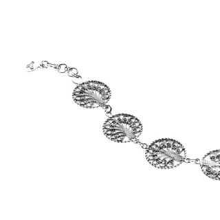 ILARIA秘鲁传统手工银饰Arboles系列925银手链M40020302 银色