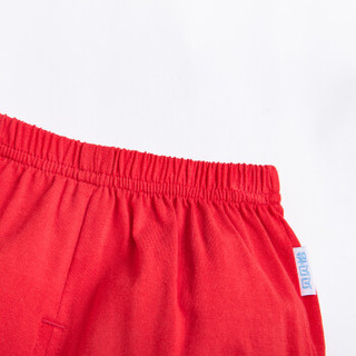 贝贝怡 Bornbay童裤女童裤子夏季韩版薄款短裤婴儿休闲裤172K142 大红 6个月/身高66cm
