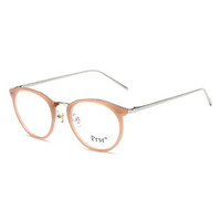 帕莎 Prsr 防蓝光眼镜 手机电脑护目镜 女士平光无度数PT66009-032肉粉色