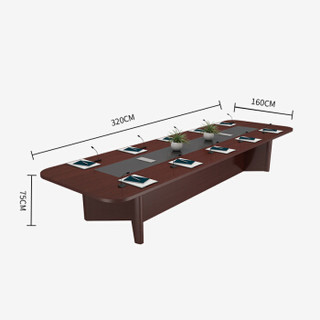 好事达易美定制会议桌 简约现代大型会议室长条桌 3.2米 GD010