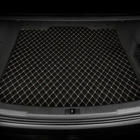 五福金牛 平面皮革汽车后备箱垫/尾垫 适用于大众朗逸08-17款 菱丰系列 炫酷黑