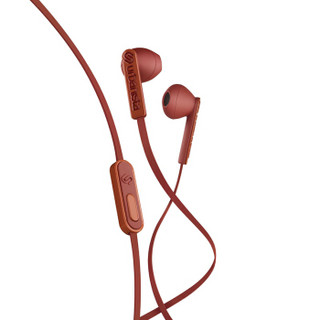 爱班（Urbanista）旧金山 潮流音乐有线耳机 耳塞式 面条线控带麦 重低音立体声 通用手机 铁锈色