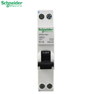 施耐德电气（Schneider Electric）断路器 空气开关 Acti 9系列 剩余电流动作保护断路器iDPNa Vigi+  16A