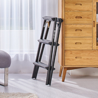 长谷川 Hasegawa 長谷川 SE-8BK 双面三步人字梯 酷黑款