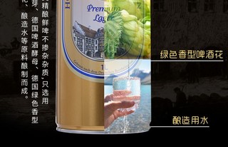 HB  德国精酿黄啤酒  500ml/瓶