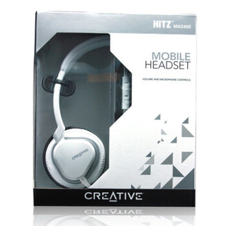 创新（Creative） MA2400 头戴式耳机+麦克风 白色