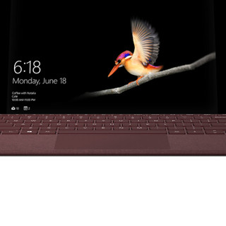 微软（Microsoft）Surface Go 特制专业键盘盖（深酒红）