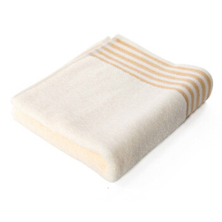 金号（KINGSHORE）纯棉毛巾G1734 家纺提缎面巾米色 10条装