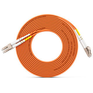 海乐（Haile）电信级光纤跳线网线 双芯多模（LC-LC，50/125) HJ-2LC-LC-MD5 收发器尾纤 5米