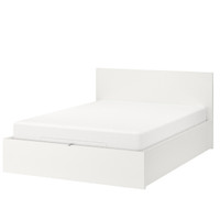 IKEA 宜家 IKEA00000419S MALM 马尔姆 高箱气压床 白色 150*200cm