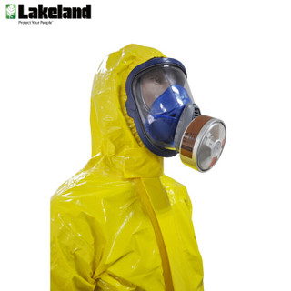 雷克兰（LAKELAND）ChemMAX 4系列CT4SY428带帽连体防化服计颈部有护颈保护配有350B产品包黄色S码（1件）
