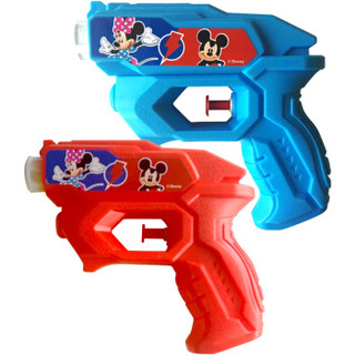 迪士尼(Disney)儿童水枪玩具套装 男女孩户外沙滩小水枪戏水泡泡机喷水呲水玩具2只装DYT033C *15件