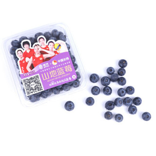 佳沃 云南精选山地蓝莓 1盒装 125g/盒 新鲜水果 *16件