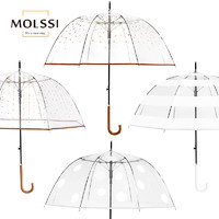 MOLSSI 透明长柄雨伞
