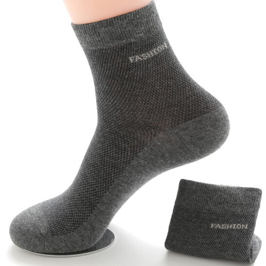 移动专享langsha浪莎mf8875男士中筒袜子6双装