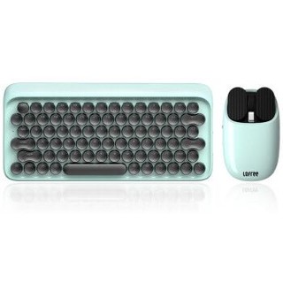 LOFREE 洛斐 无线光电键鼠套装 DOT圆点蓝牙机械键盘鼠标DIY办公套装 蓝色