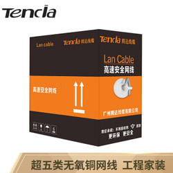 Tencia(TC) 广州腾达超五类网线CAT5e0.51±0.02无氧铜超5类工程家装箱线305米灰色 TC-5305H