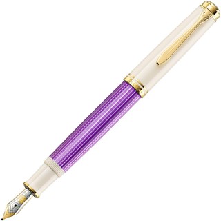 中亚Prime会员：Pelikan 百利金 Souverän M600 14K钢笔 F尖 紫白条特别款