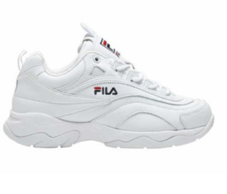 FILA 斐乐 女士白色老爹鞋厚底运动鞋 37.5