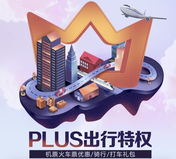 移动专享：京东 PLUS会员出行特权