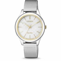 银联专享：CITIZEN 西铁城 Eco-Drive EM0504-81A 女士腕表 官翻版