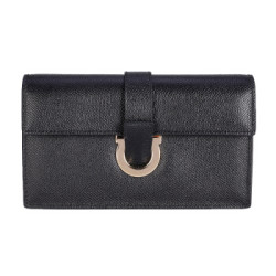 Salvatore Ferragamo 菲拉格慕 女士黑色牛皮革手包 0704513