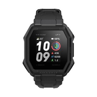 AMAZFIT 跃我 A1908 智能手表 43mm 黑色 硅胶表带（ECG、GPS）