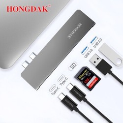 HONGDAK Type-C扩展坞（100W PD、USB3.0、TF/SD)