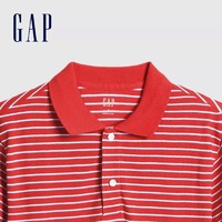 Gap 586439 男款纯棉条纹短袖POLO衫