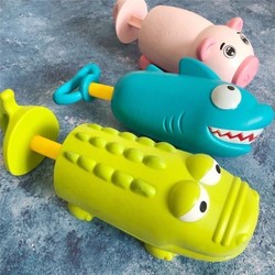 星卡比   儿童鲨鱼鳄鱼抽拉水枪洗澡玩具