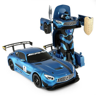 星辉婴童 rastar遥控车rs战警变形机器人可充电汽车旋转声光漂移男孩儿童玩具礼物（武磊代言） RS战警奔驰-蓝色