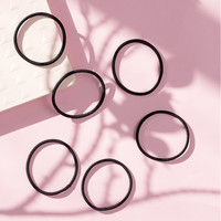 MINISO名创优品 头绳成人发绳森女系小清新扎头发橡皮筋发圈*8条