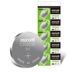 maxell 麦克赛尔 Maxell 麦克赛尔 CR2032 纽扣锂电池 5粒