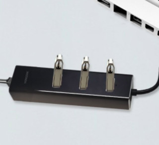 HONGDAK USB扩展坞 四合一 黑色