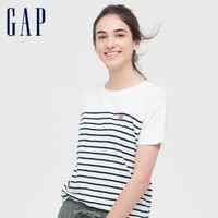 88VIP：Gap 盖璞 585420 条纹短袖T恤 