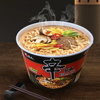 NONGSHIM 农心 NONG SHIM） 辛拉面Black 方便面（可微波炉加热食用） 101g*16