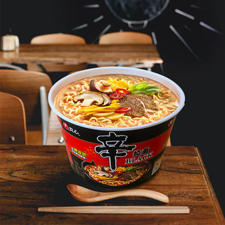 NONGSHIM 农心 NONG SHIM） 辛拉面Black 方便面（可微波炉加热食用） 101g*16