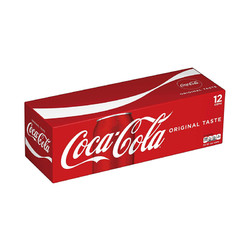 可口可乐（CocaCola）碳酸饮料原味 355mlx12罐/箱 汽水 听装可乐 碳酸饮料 美国进口 *2件