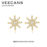 veecans 八芒星 耳钉