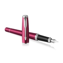 PARKER派克 新款 专柜同步都市系列 粉红白夹钢笔墨水笔 经典版