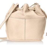 歌涵 COLE HAAN Felicity Mini Drawstring 女士真皮单肩包 粉白