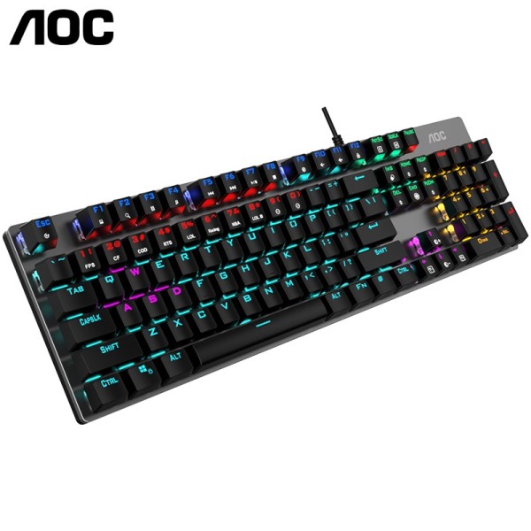 【AOC/冠捷gk410键盘】AOC GK410 机械键盘（青轴、混光）【报价 价格 评测 怎么样】 -什么值得买