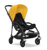 BUGABOO BEE5 婴儿推车 老虎篷黑座黑把白轮