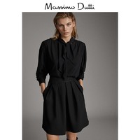 、Massimo Dutti 女装 黑色短款半身裙 05201521800