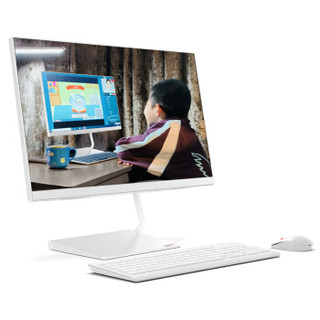 Lenovo b联想 AIO逸 一体机台式电脑23.8英寸（i5-9400T 8G 1T 2G独显 无线键鼠）白