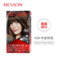 露华浓（Revlon）丽然3D染发剂  43#中金棕色 130ml *5件