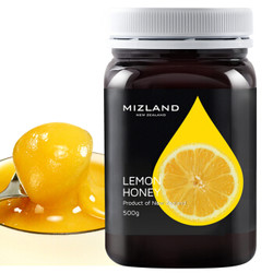 新西兰进口 蜜滋兰（mizland）柠檬蜂蜜500g *2件
